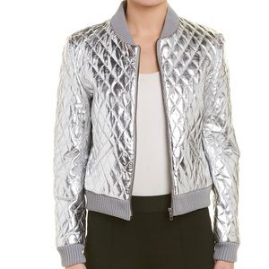 BNWT Nicole Miller Genuine Lambskin Quilt Jacket